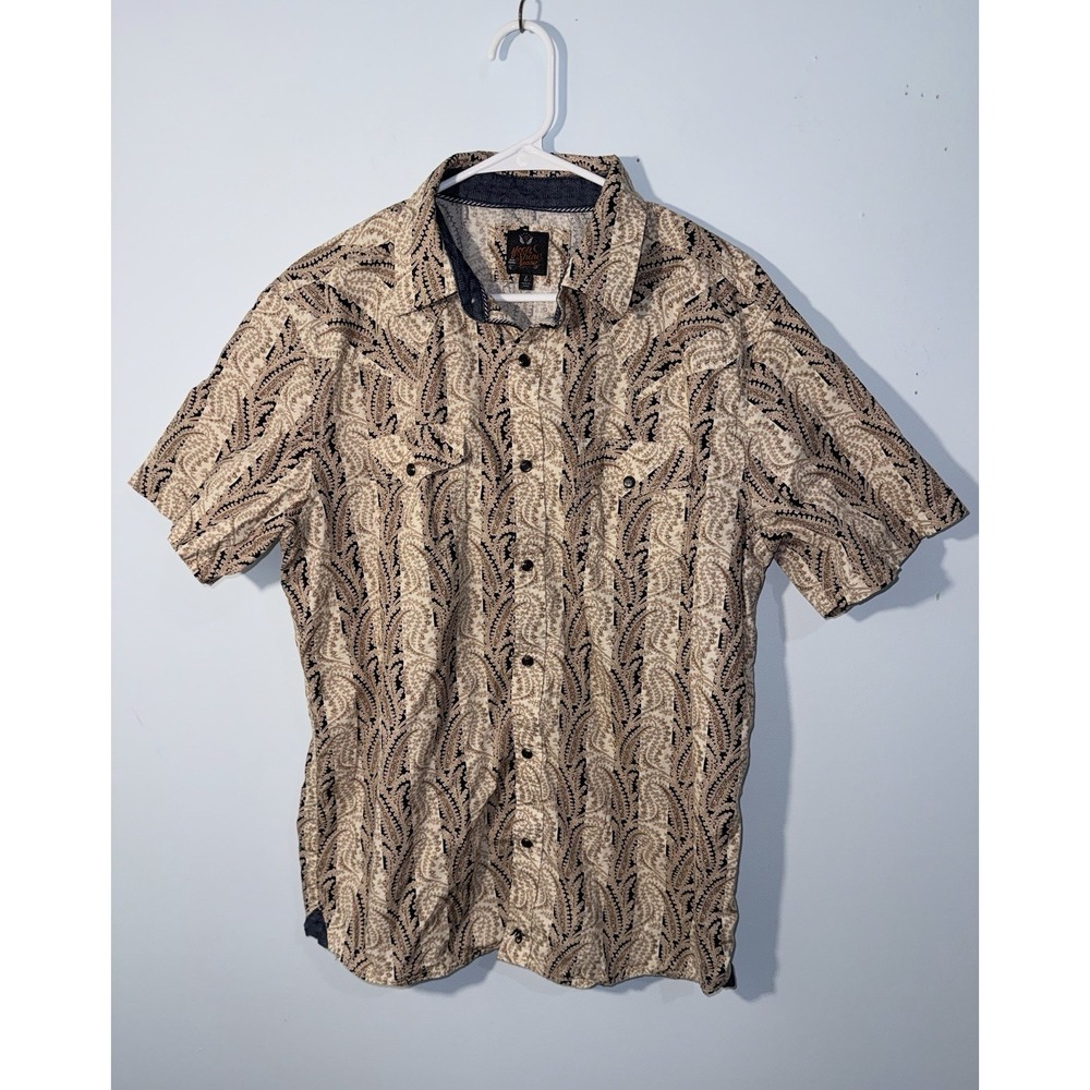 MOON SHINE SPIRIT by Brad Paisley Men's Shirt Cowboy Western Pearl Snap Size L‎
